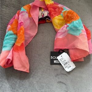 Moschino Multicolor Floral Scarf